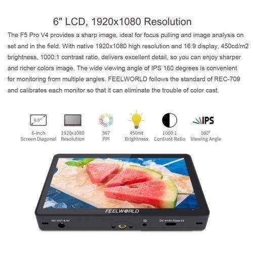 FEELWORLD-F5-Pro-V4-6-inch-Touch-Screen-DSLR-Camera-Field-Monitor-3D-LUT-4K-HDMI-Tilt-Arm-3 FEELWORLD-F5-Pro-V4-6-inch-Touch-Screen-DSLR-Camera-Field-Monitor-3D-LUT-4K-HDMI-Tilt-Arm-3