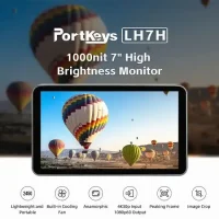 Portkeys LH7H 7 Inch, 4K, FHD, HDMI, Touchscreen Monitor, 3D LUT Support, 1000 Nits