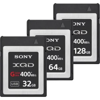 Sony 32GB, 64GB, 128GB G Series XQD Memory Card, 440 MB/s