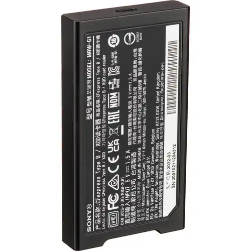Sony MRW G1 CF Express Type B, XQD Card Reader, USB 3.1 Gen 2 (10 Gbs) 6 Sony MRW G1 CF Express Type B, XQD Card Reader, USB 3.1 Gen 2 (10 Gbs) 6