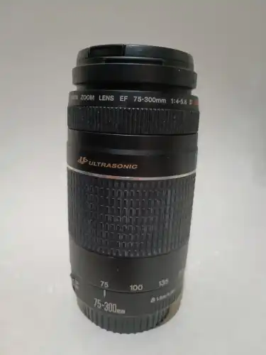 Canon EF 75 300mm Ultrasonic USM f4 5.6 III Lens Used