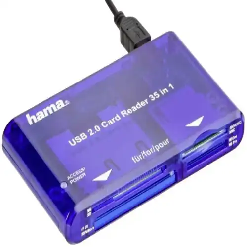 Hama Multi Card Reader, USB 2.0 (480 Mbits) and USB 1.1 4 Hama Multi Card Reader, USB 2.0 (480 Mbits) and USB 1.1 4
