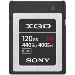 Sony 120GB G Series XQD Memory Card, 440MBs