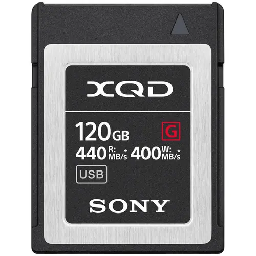 Sony 120GB G Series XQD Memory Card, 440MBs Sony 120GB G Series XQD Memory Card, 440MBs