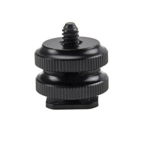 Hot-Shoe-Aluminum-Alloy-14-inch-Screw-Adapter-with-Double-Nut-for-DSLR-Cameras-GOPRO-HERO-1 Hot-Shoe-Aluminum-Alloy-14-inch-Screw-Adapter-with-Double-Nut-for-DSLR-Cameras-GOPRO-HERO-1