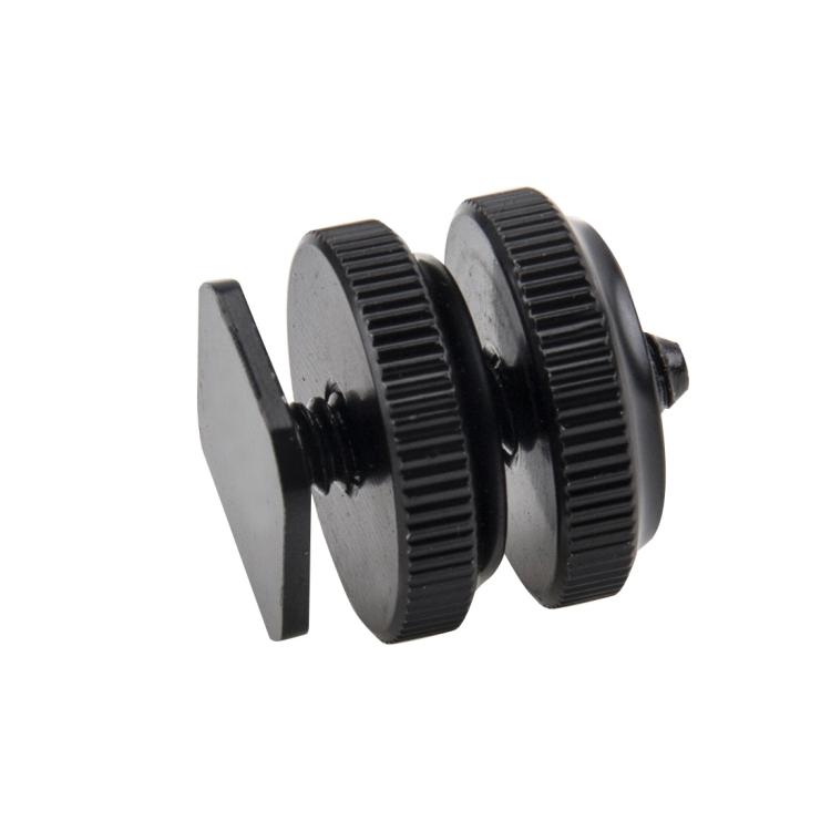 Hot-Shoe-Aluminum-Alloy-14-inch-Screw-Adapter-with-Double-Nut-for-DSLR-Cameras-GOPRO-HERO-2 Hot-Shoe-Aluminum-Alloy-14-inch-Screw-Adapter-with-Double-Nut-for-DSLR-Cameras-GOPRO-HERO-2