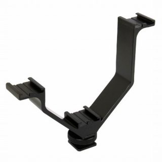 12.5 cm Triple Shoe V-bracket Mount Adapter Flash Holder Bracket Light Stand holder