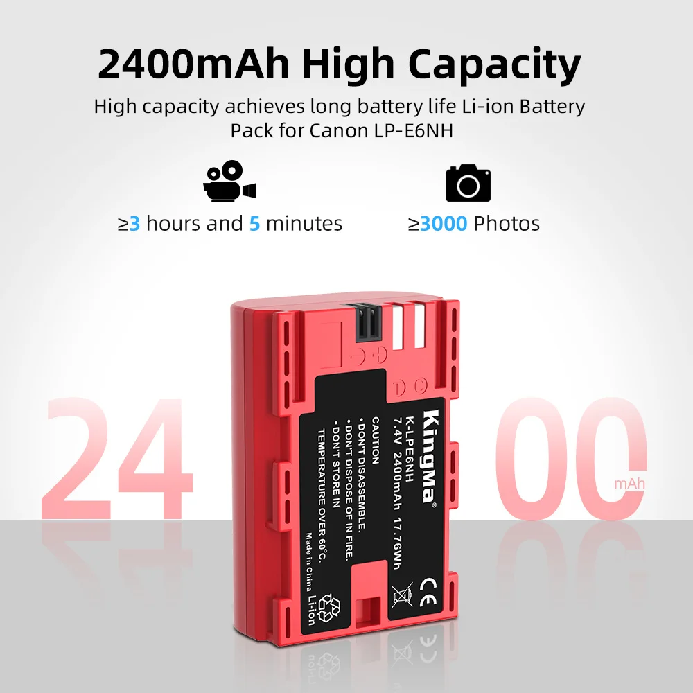 KingMa-LP-E6NH-For-Canon-EOS-R-EOS-Ra-5D-6D-XC15-Camera-Battery-2400-mAh-3 KingMa-LP-E6NH-For-Canon-EOS-R-EOS-Ra-5D-6D-XC15-Camera-Battery-2400-mAh-3