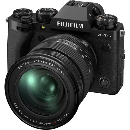 Fujifilm X-T5 Mirrorless Camera Kit – XF 16-80mm F4 R OIS WR Lens – Black / Silver