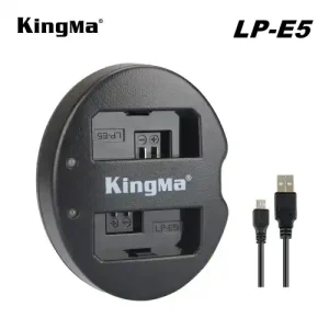 Camera Battery Charger for Canon LP-E5, LPE5, EOS 450D, 500D, 1000D, EOS Rebel T1i, XSi, XS 2