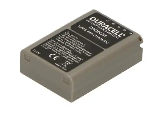Duracell Digital Camera Battery For Olympus BLN 1, BLN1, 7.4V, 1140mAh 2