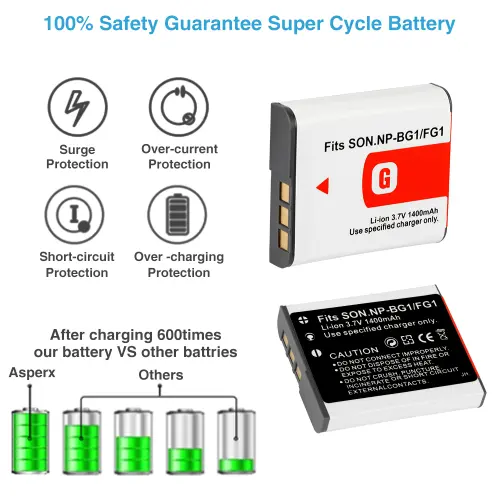 NP BG1, FG1 Battery For Sony W100, WX1, DSC H50, H55, H3, H7, H9, DH10, DH20 Camera 3