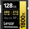 Lexar Professional 1800x SDXC 128GB Class 10 U3 V60 UHS II Lexar Professional 1800x SDXC 128GB Class 10 U3 V60 UHS II