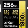 Lexar Professional 1800x SDXC 256GB Class 10 U3 V60 UHS II