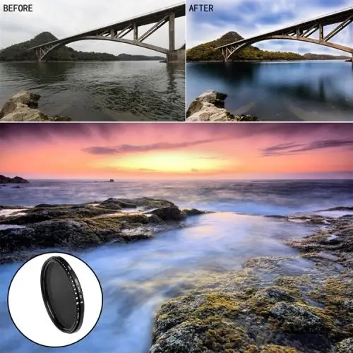 ND Fader Neutral Density Adjustable Variable Filter ND 2 to ND 400 Filter 8